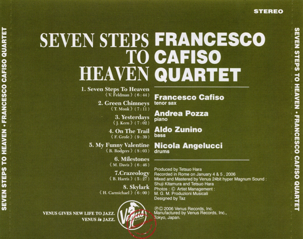Audio CD: Francesco Cafiso Quartet (2006) Seven Steps To Heaven Audio CD: Francesco Cafiso Quartet (2006) Seven Steps To Heaven