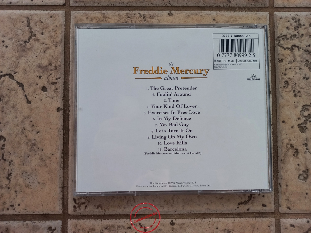 Audio CD: Freddie Mercury (1992) The Album Audio CD: Freddie Mercury (1992) The Album