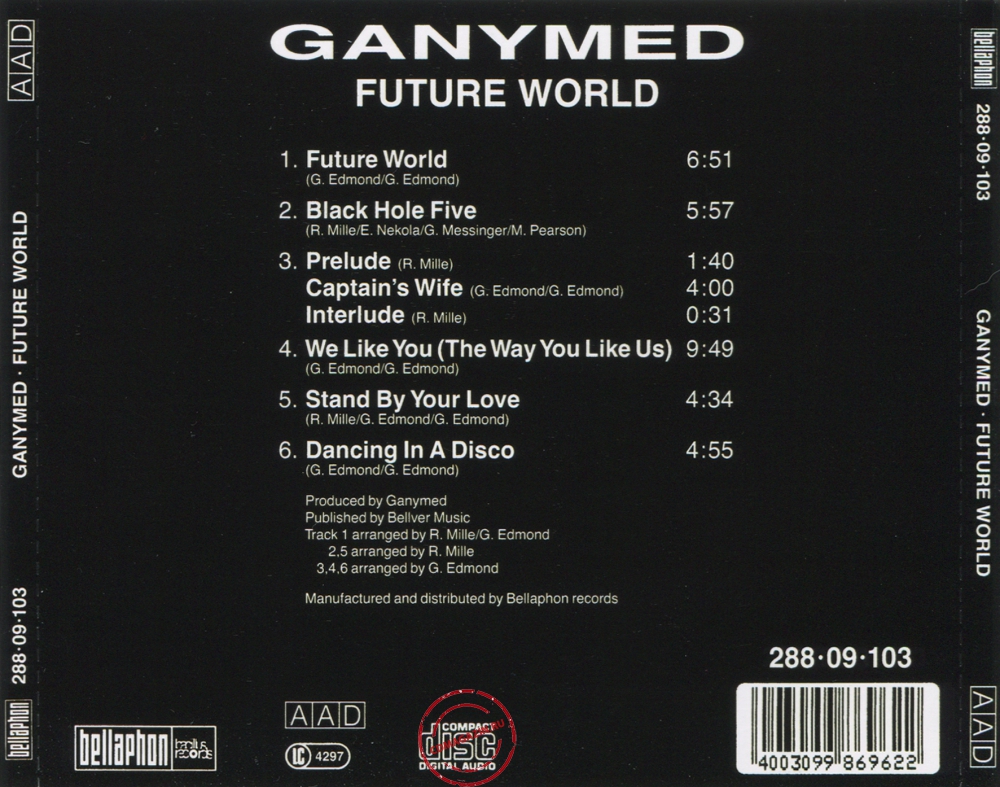 Audio CD: Ganymed (1979) Future World Audio CD: Ganymed (1979) Future World