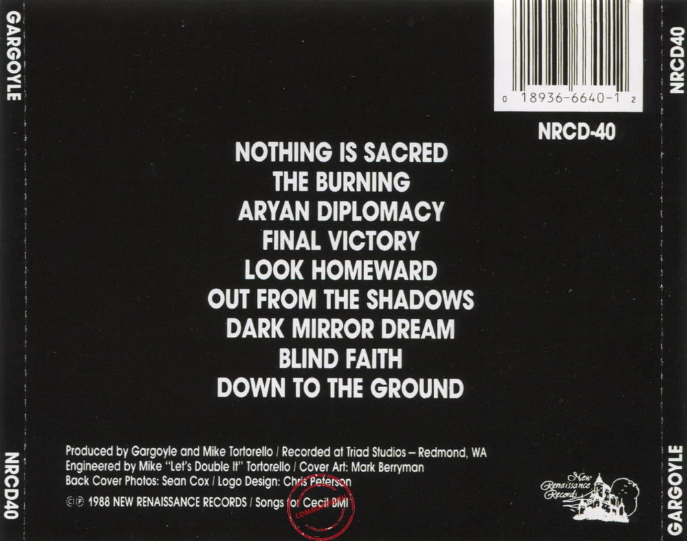 Audio CD: Gargoyle (8) (1988) Gargoyle Audio CD: Gargoyle (8) (1988) Gargoyle
