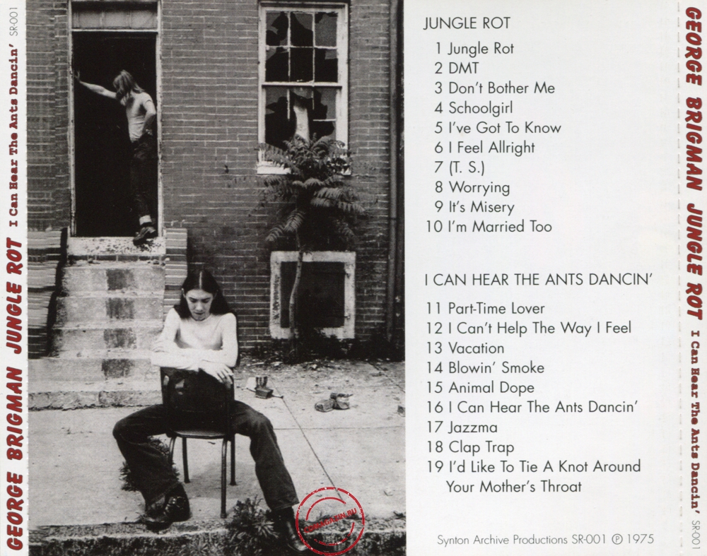 Audio CD: George Brigman (1975) Jungle Rot / I Can Hear The Ants Dancin' Audio CD: George Brigman (1975) Jungle Rot / I Can Hear The Ants Dancin'