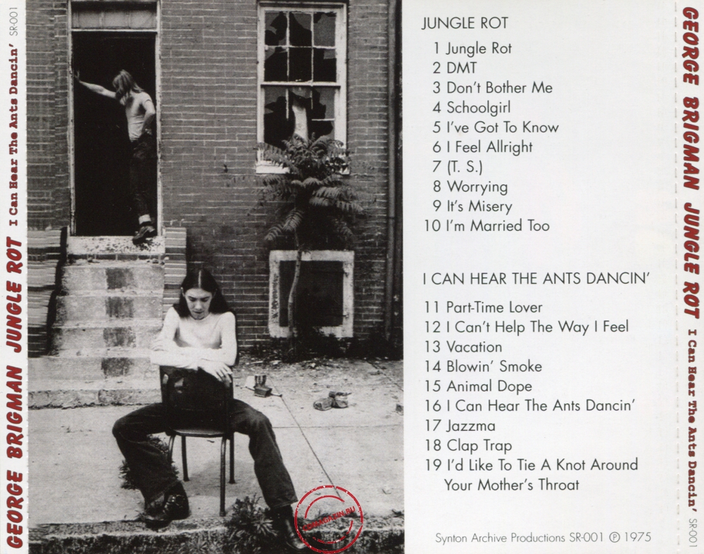 Audio CD: George Brigman (1975) Jungle Rot / I Can Hear The Ants Dancin'