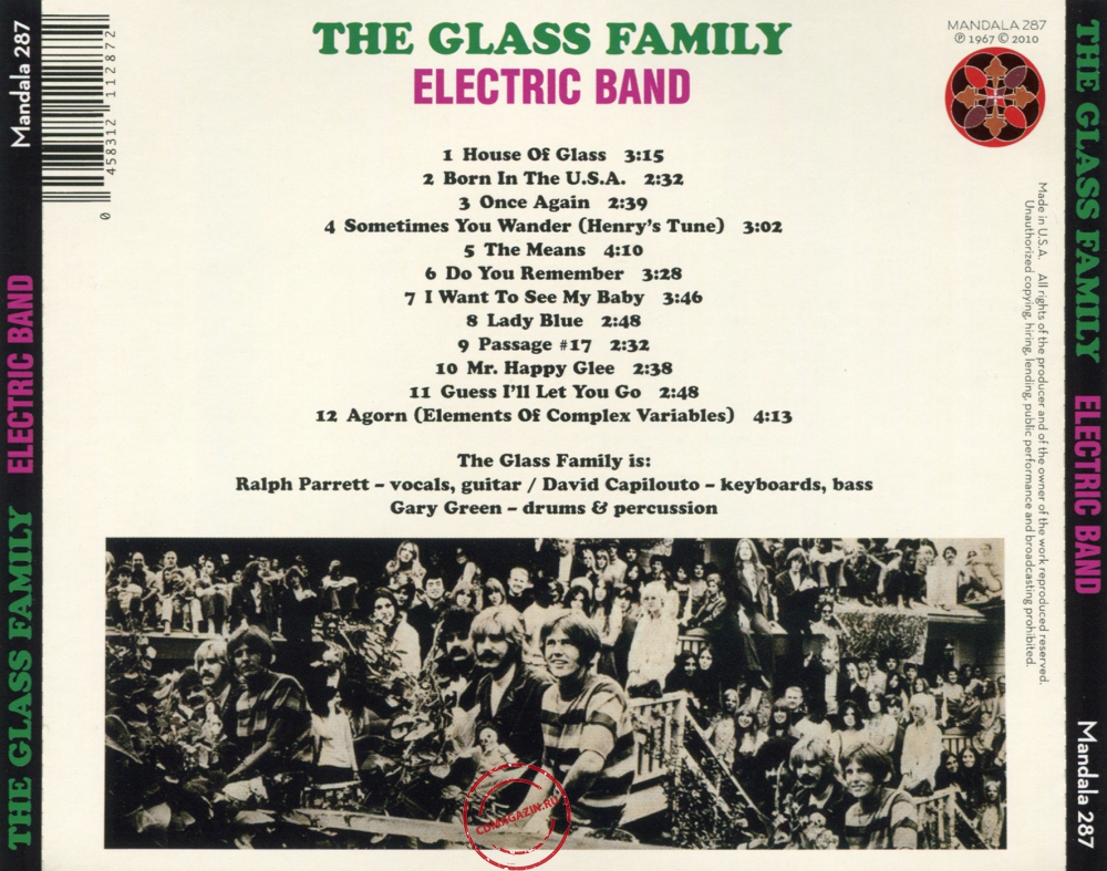 Audio CD: Glass Family (1969) Electric Band Audio CD: Glass Family (1969) Electric Band