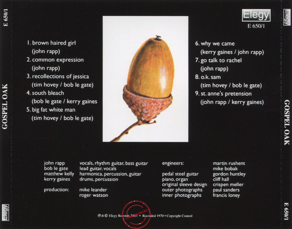 Audio CD: Gospel Oak (1970) Gospel Oak Audio CD: Gospel Oak (1970) Gospel Oak