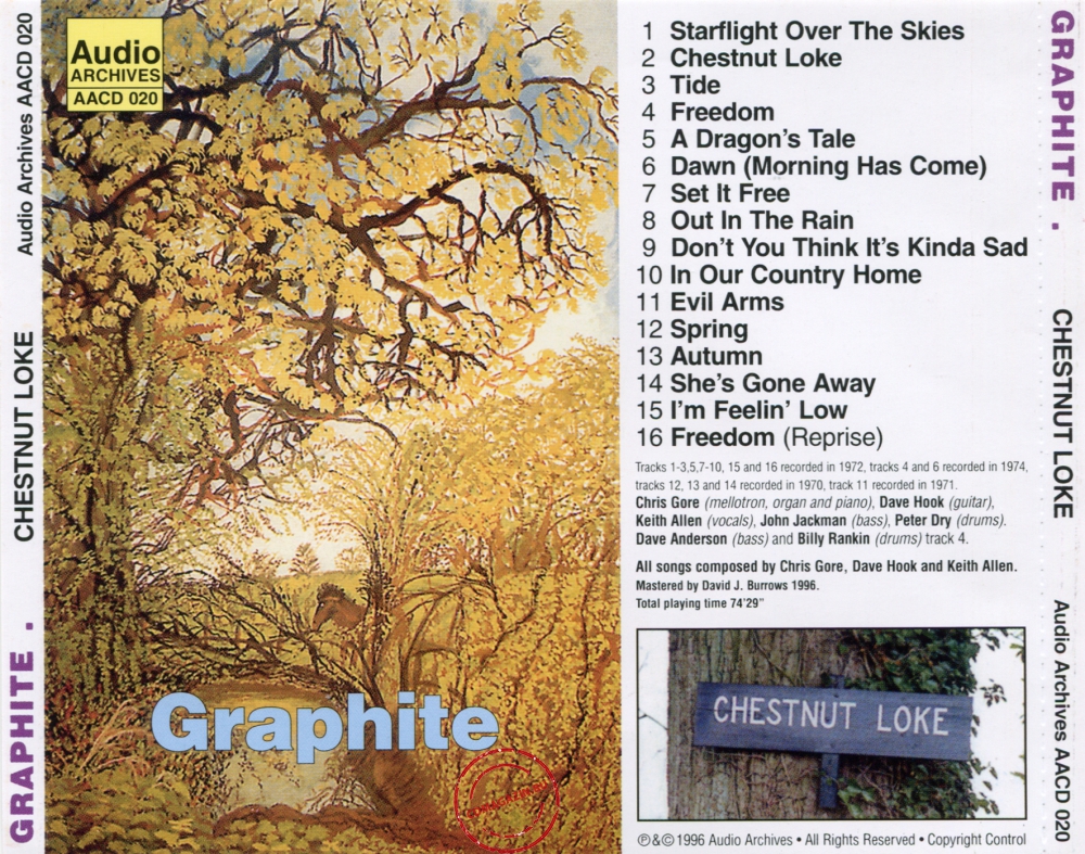 Audio CD: Graphite (3) (1974) Chestnut Loke Audio CD: Graphite (3) (1974) Chestnut Loke