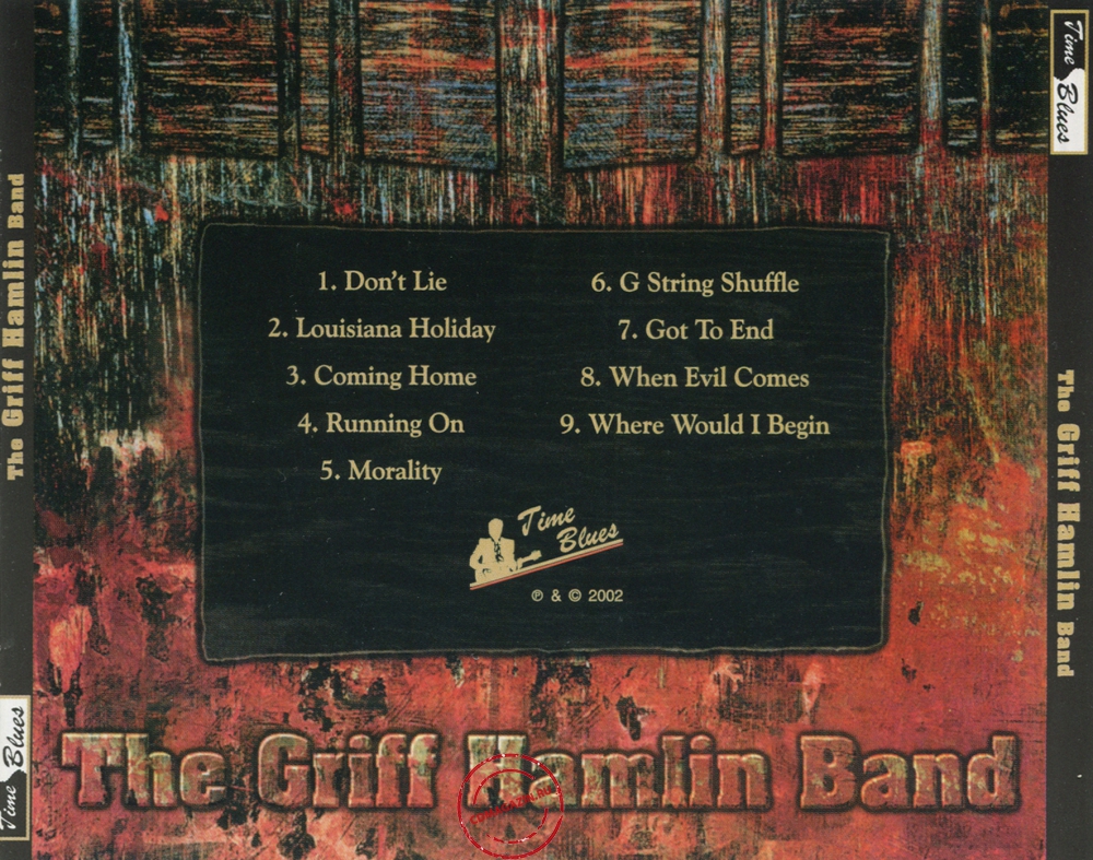 Audio CD: Griff Hamlin Band (2002) The Griff Hamlin Band