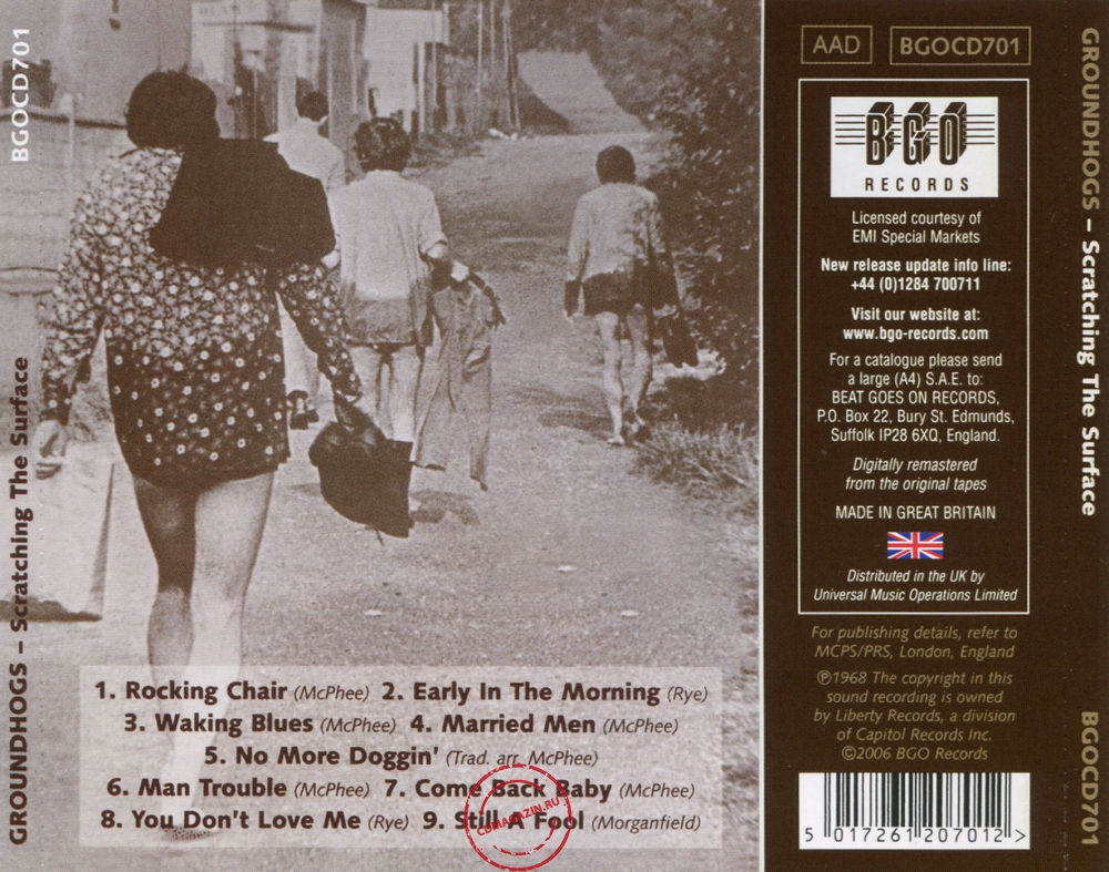 Audio CD: Groundhogs (1968) Scratching The Surface
