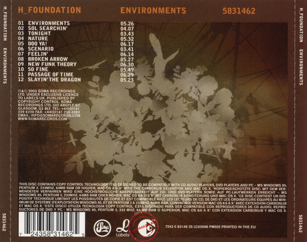 Audio CD: H-Foundation (2003) Environments Audio CD: H-Foundation (2003) Environments