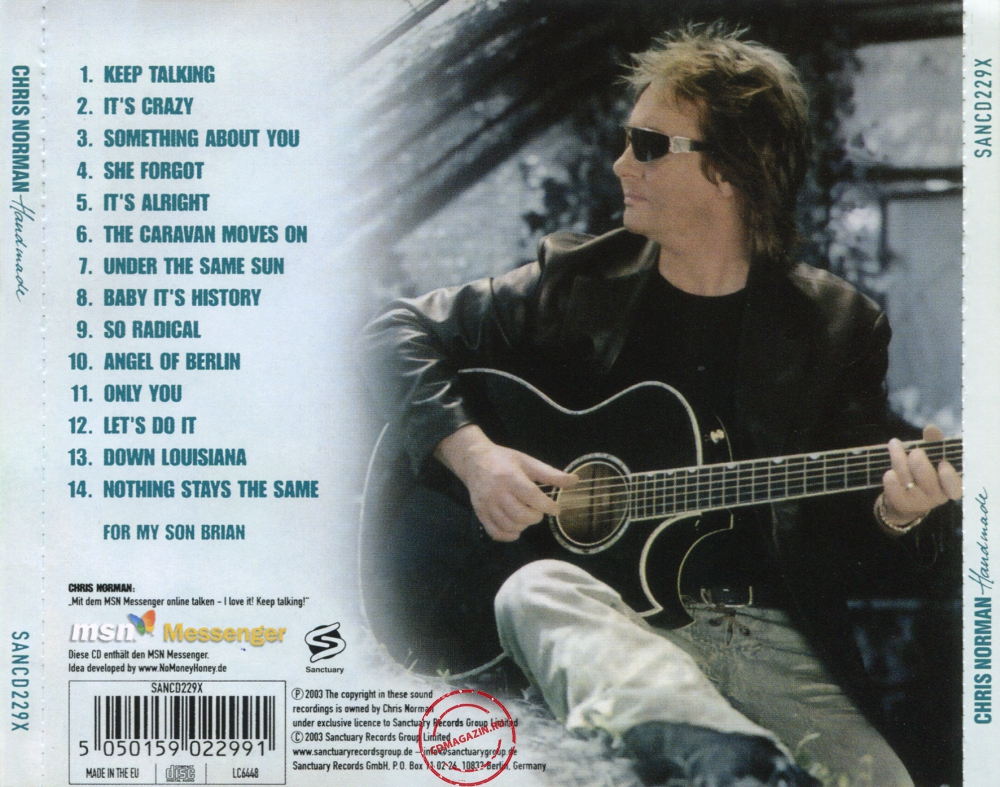 Audio CD: Chris Norman (2003) Handmade Audio CD: Chris Norman (2003) Handmade