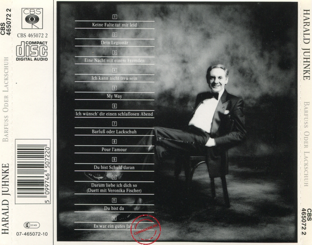 Audio CD: Harald Juhnke (1989) Barfuss Oder Lackschuh