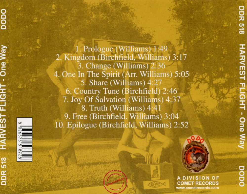 Audio CD: Harvest Flight (1971) One Way Audio CD: Harvest Flight (1971) One Way