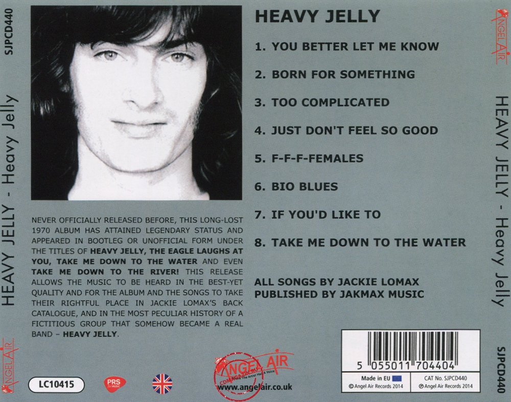 Audio CD: Heavy Jelly (3) (1970) Heavy Jelly