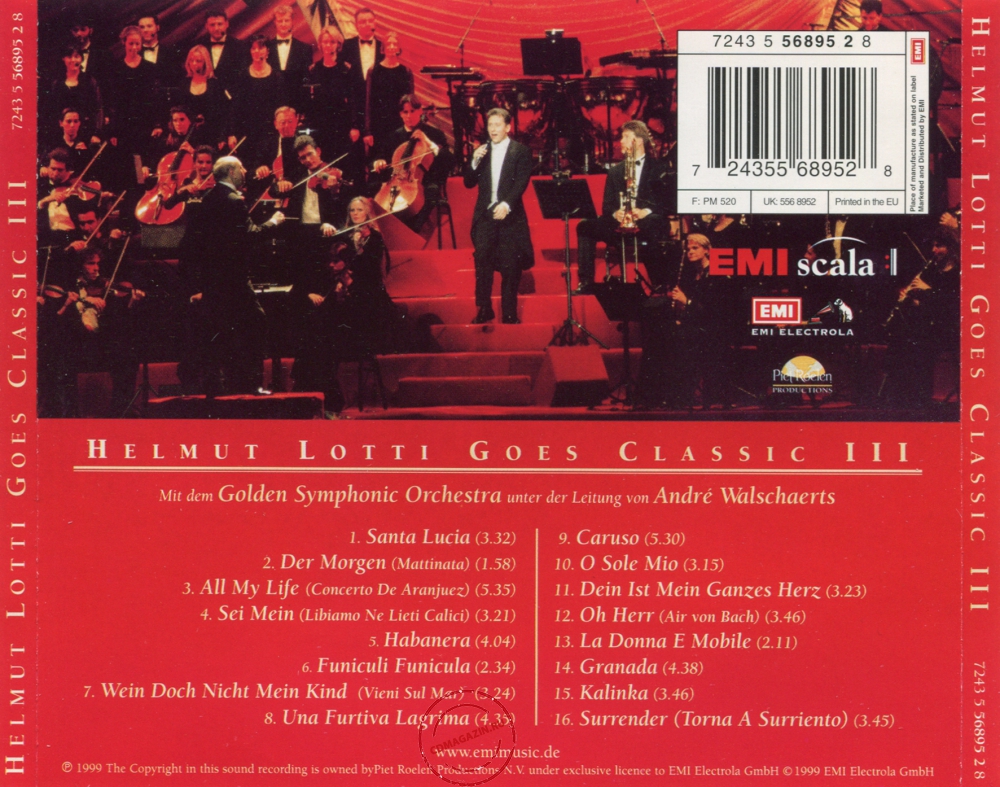 Audio CD: Helmut Lotti (1999) Goes Classic III
