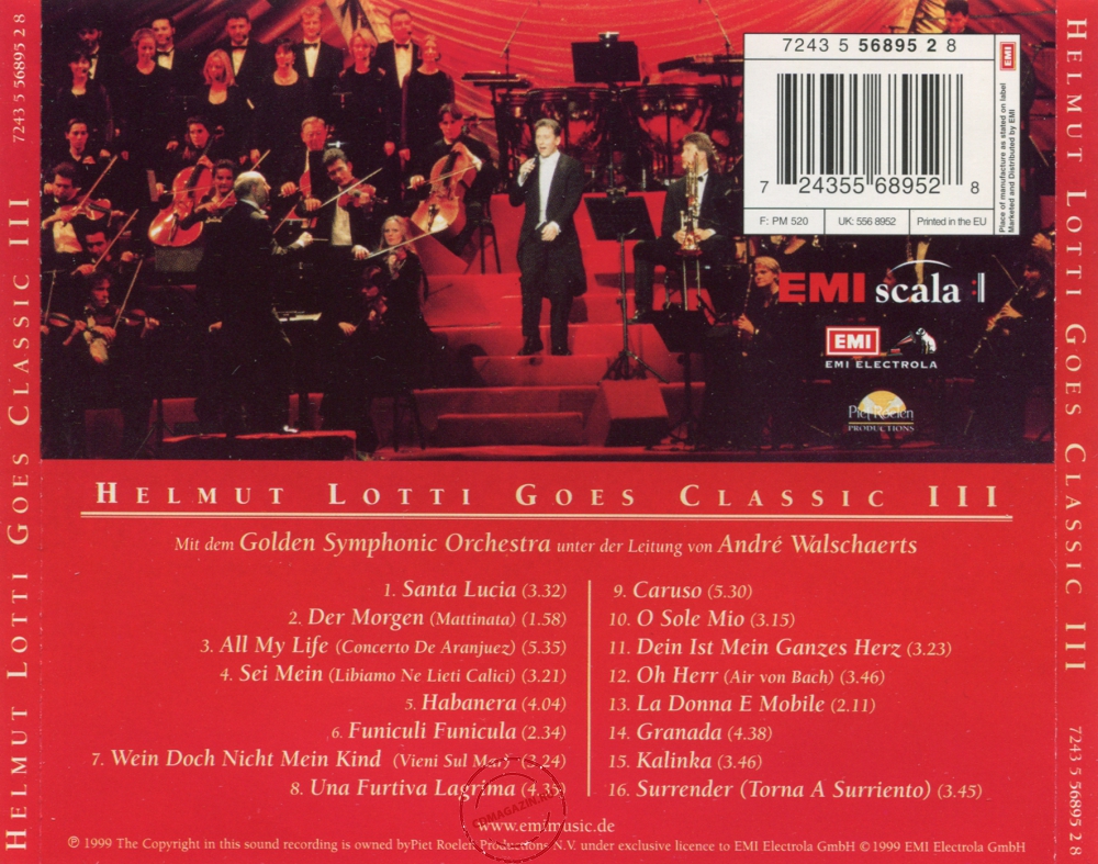 Audio CD: Helmut Lotti (1999) Goes Classic III Audio CD: Helmut Lotti (1999) Goes Classic III