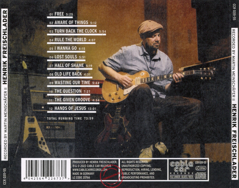 Audio CD: Henrik Freischlader (2022) Recorded By Martin Meinschafer II Audio CD: Henrik Freischlader (2022) Recorded By Martin Meinschafer II