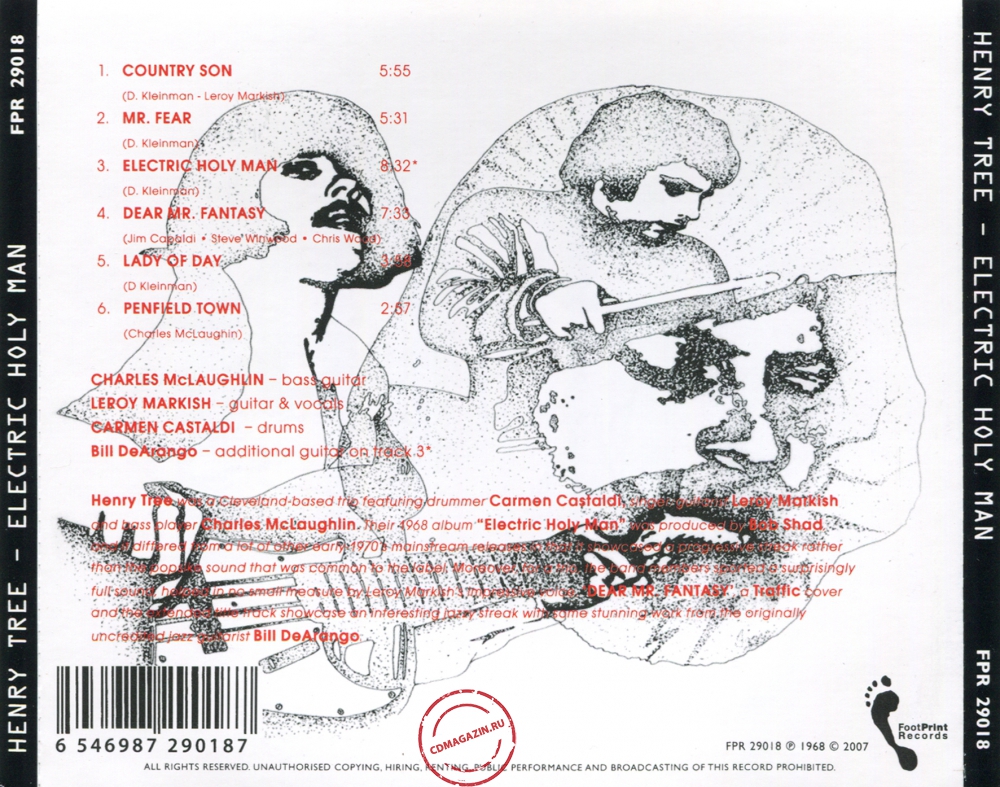 Audio CD: Henry Tree (1969) Electric Holy Man Audio CD: Henry Tree (1969) Electric Holy Man