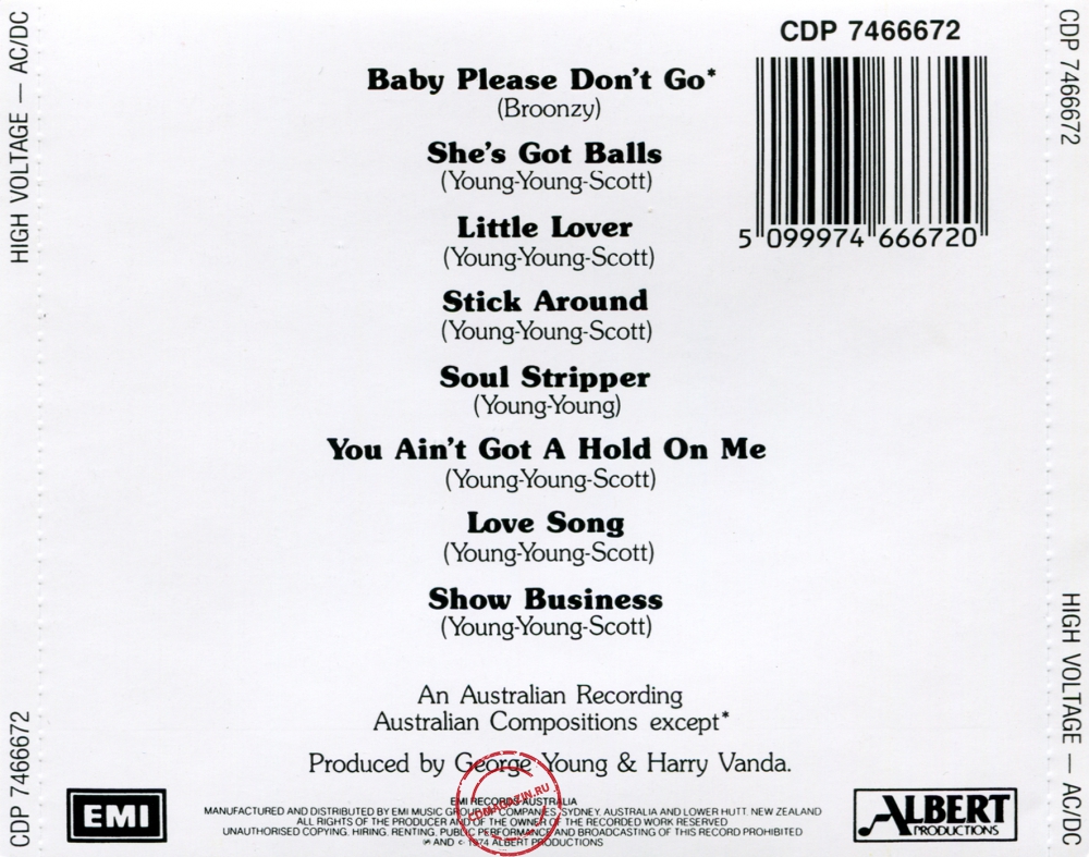 Audio CD: AC/DC (1975) High Voltage Audio CD: AC/DC (1975) High Voltage
