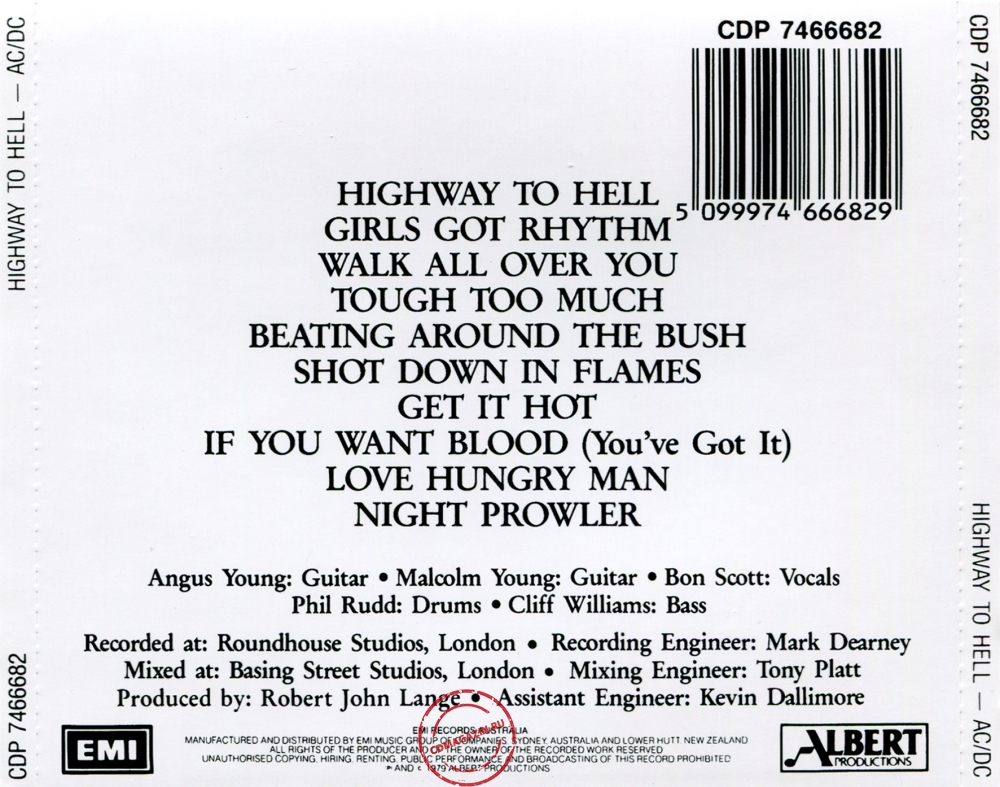 Audio CD: AC/DC (1979) Highway To Hell Audio CD: AC/DC (1979) Highway To Hell