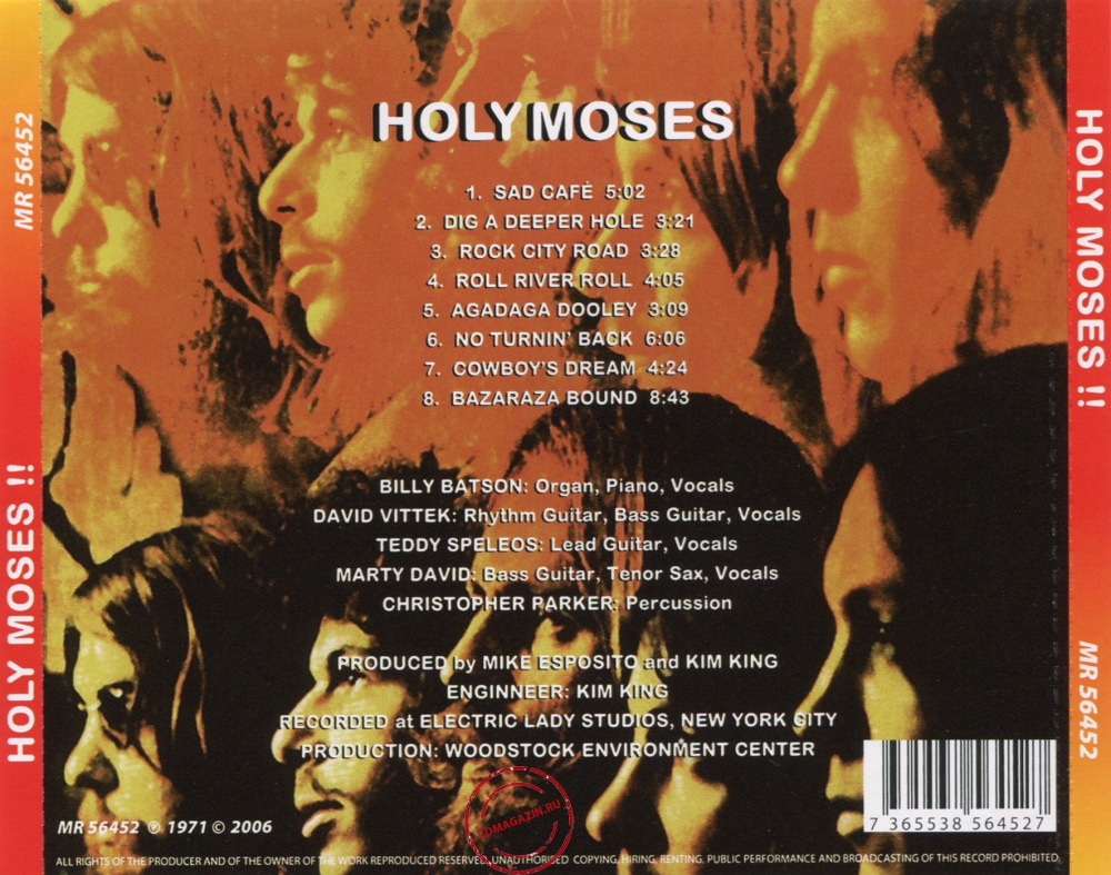 Audio CD: Holy Moses (4) (1971) Holy Moses !!