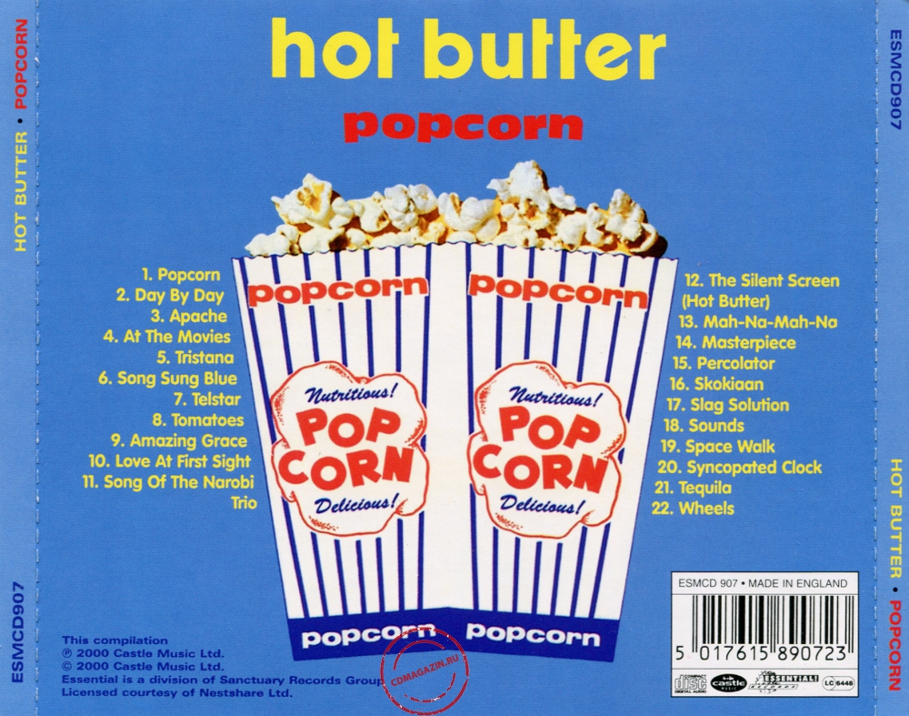 Audio CD: Hot Butter (1972) Popcorn Audio CD: Hot Butter (1972) Popcorn