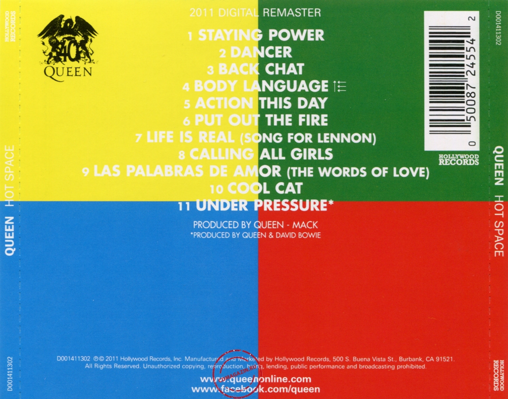 Audio CD: Queen (1982) Hot Space