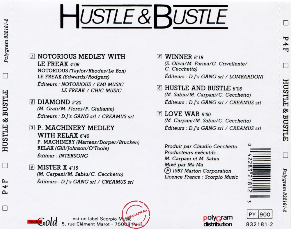 Audio CD: P4F (1987) Hustle & Bustle