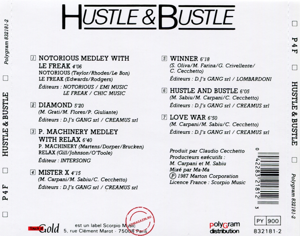 Audio CD: P4F (1987) Hustle & Bustle Audio CD: P4F (1987) Hustle & Bustle