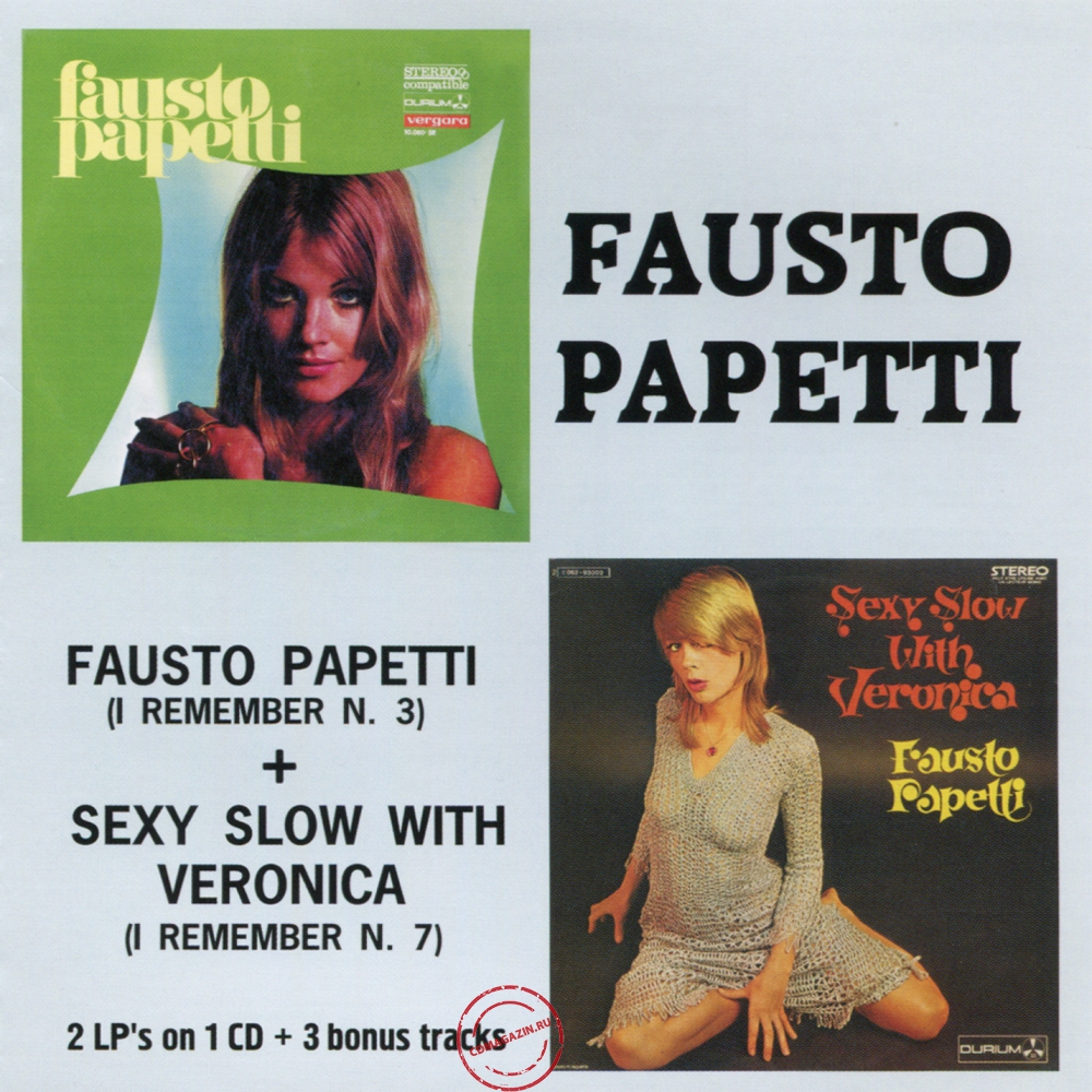 Audio CD: Fausto Papetti (1966) I Remember N. 3 + I Remember N. 7