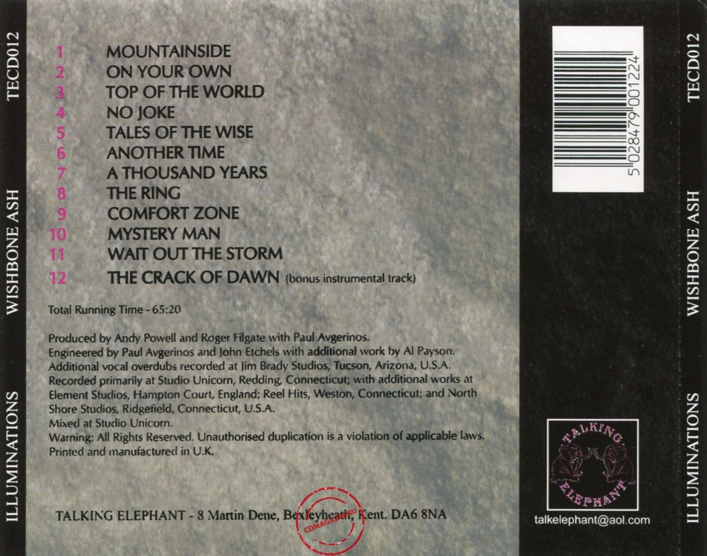 Audio CD: Wishbone Ash (1996) Illuminations Audio CD: Wishbone Ash (1996) Illuminations