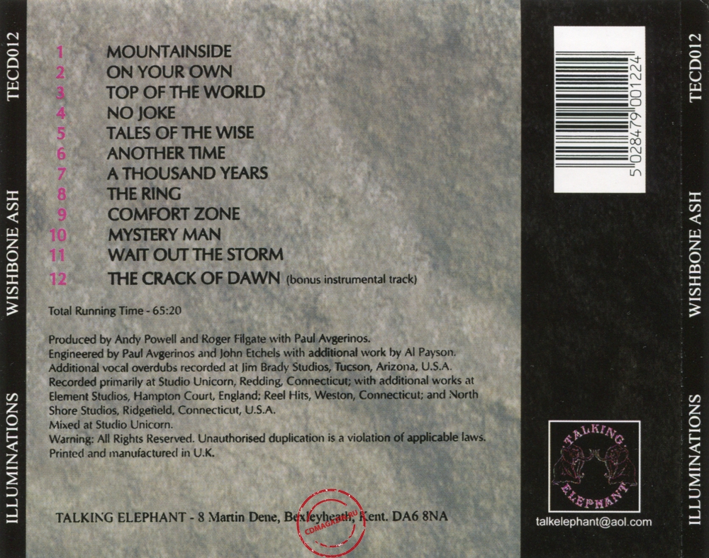 Audio CD: Wishbone Ash (1996) Illuminations