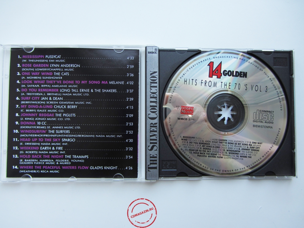 Audio CD: VA 14 Golden Hits From The 70's (1990) Volume 3 Audio CD: VA 14 Golden Hits From The 70's (1990) Volume 3