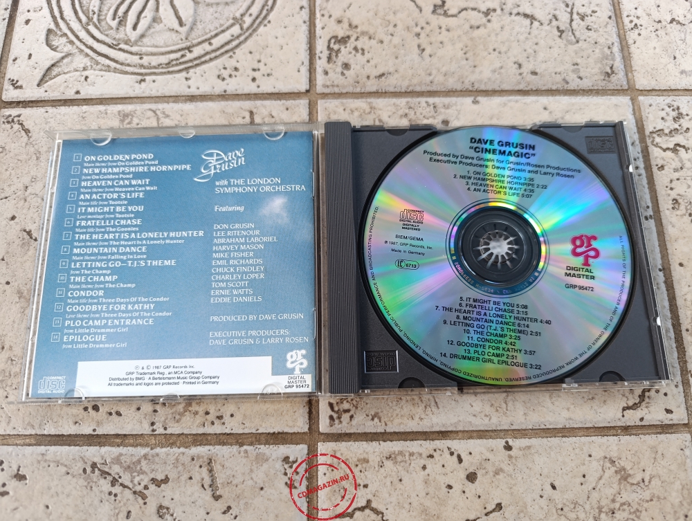 Audio CD: Dave Grusin (1987) Cinemagic Audio CD: Dave Grusin (1987) Cinemagic