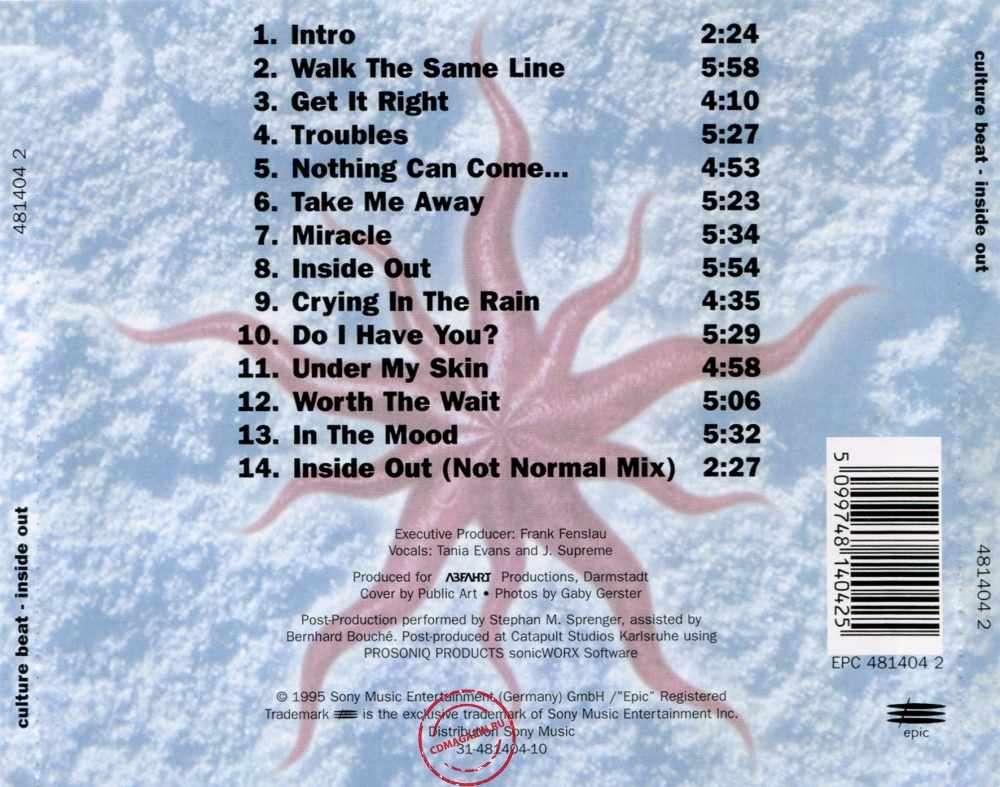 Audio CD: Culture Beat (1995) Inside Out Audio CD: Culture Beat (1995) Inside Out