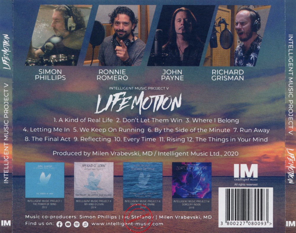 Audio CD: Intelligent Music Project (2020) V - Life Motion Audio CD: Intelligent Music Project (2020) V - Life Motion