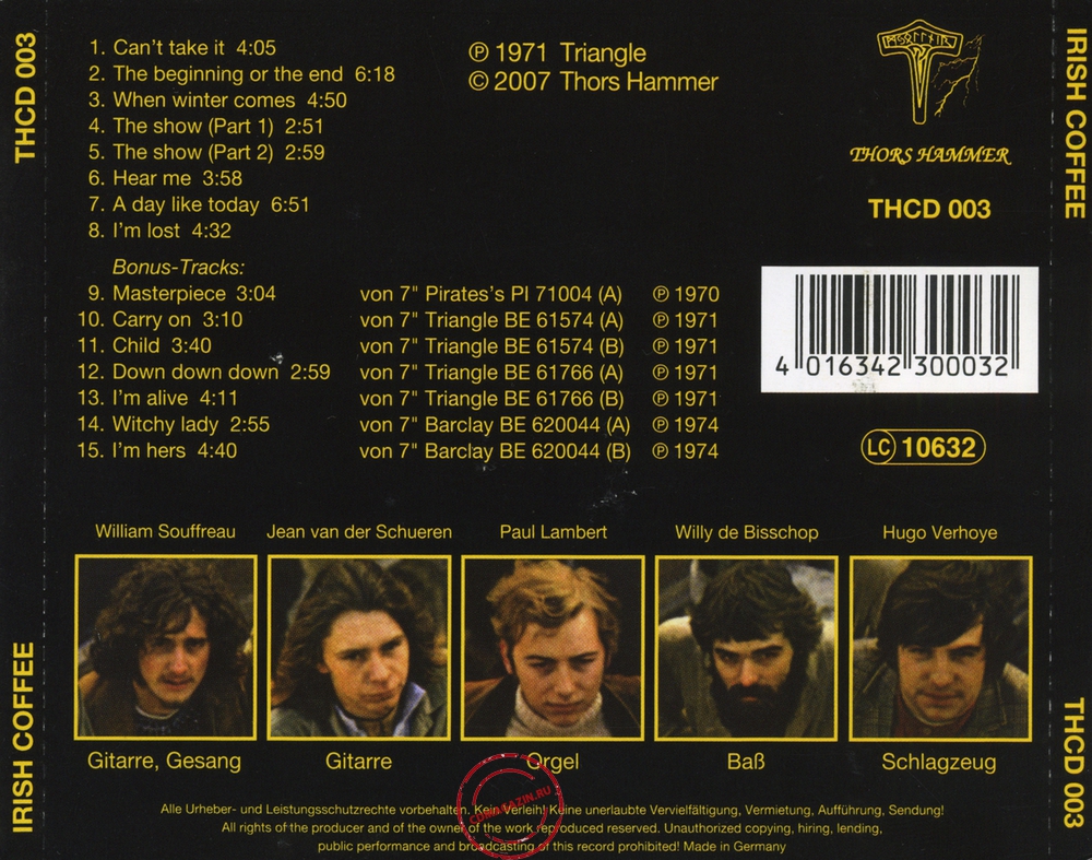 Audio CD: Irish Coffee (2) (1971) Irish Coffee