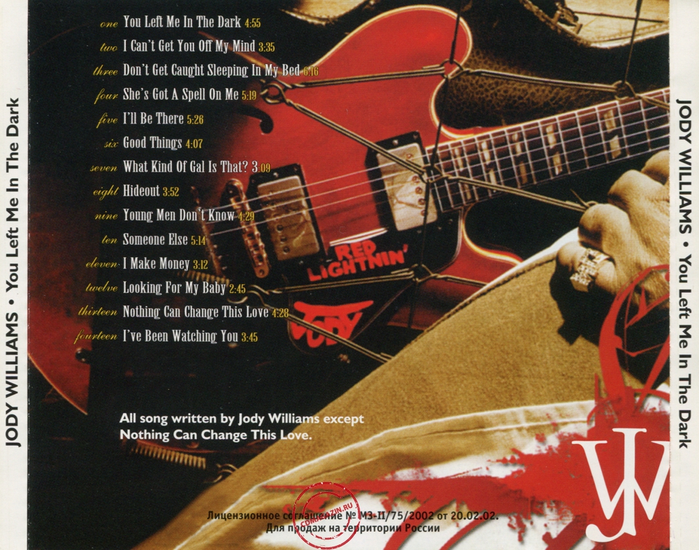 Audio CD: Jody Williams (2004) You Left Me In The Dark Audio CD: Jody Williams (2004) You Left Me In The Dark