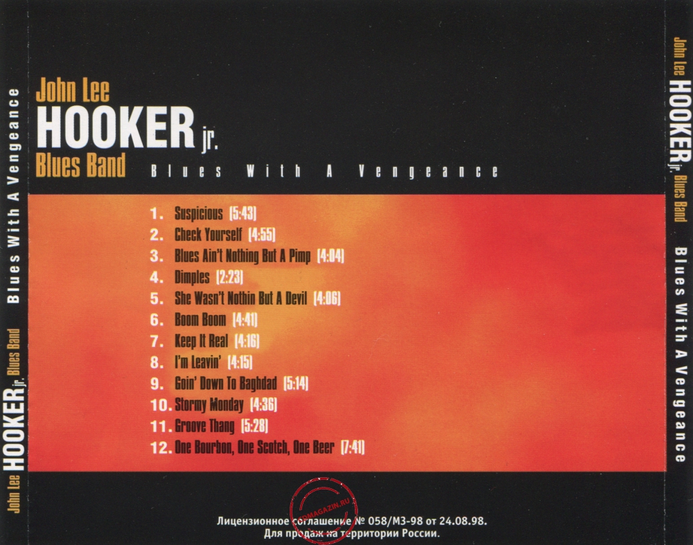 Audio CD: John Lee Hooker Jr. (2004) Blues With A Vengeance Audio CD: John Lee Hooker Jr. (2004) Blues With A Vengeance