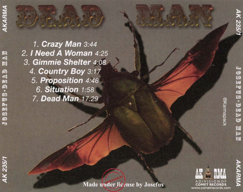 Audio CD: Josefus (1970) Dead Man Audio CD: Josefus (1970) Dead Man