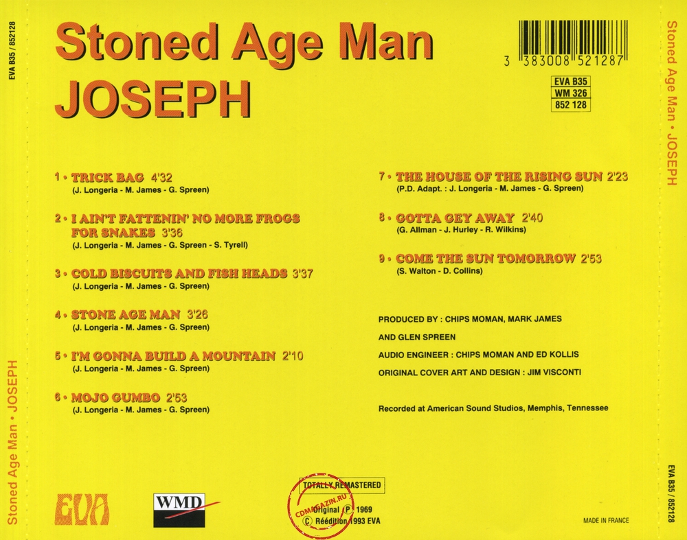 Audio CD: Joseph (16) (1970) Stoned Age Man Audio CD: Joseph (16) (1970) Stoned Age Man