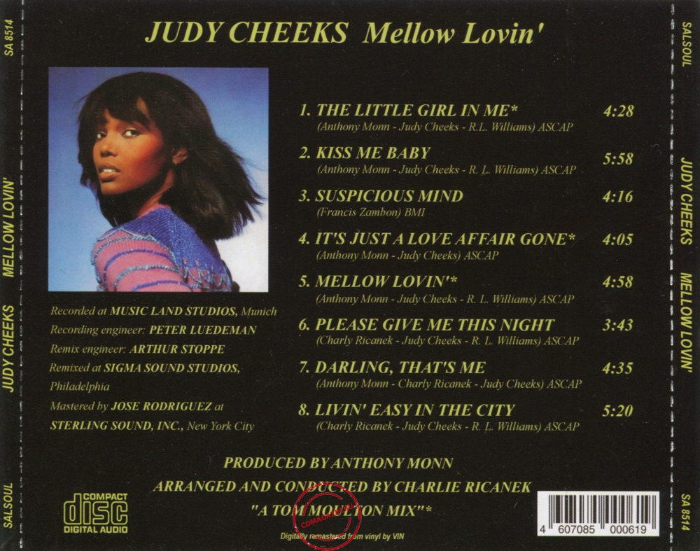 Audio CD: Judy Cheeks (1978) Mellow Lovin' Audio CD: Judy Cheeks (1978) Mellow Lovin'