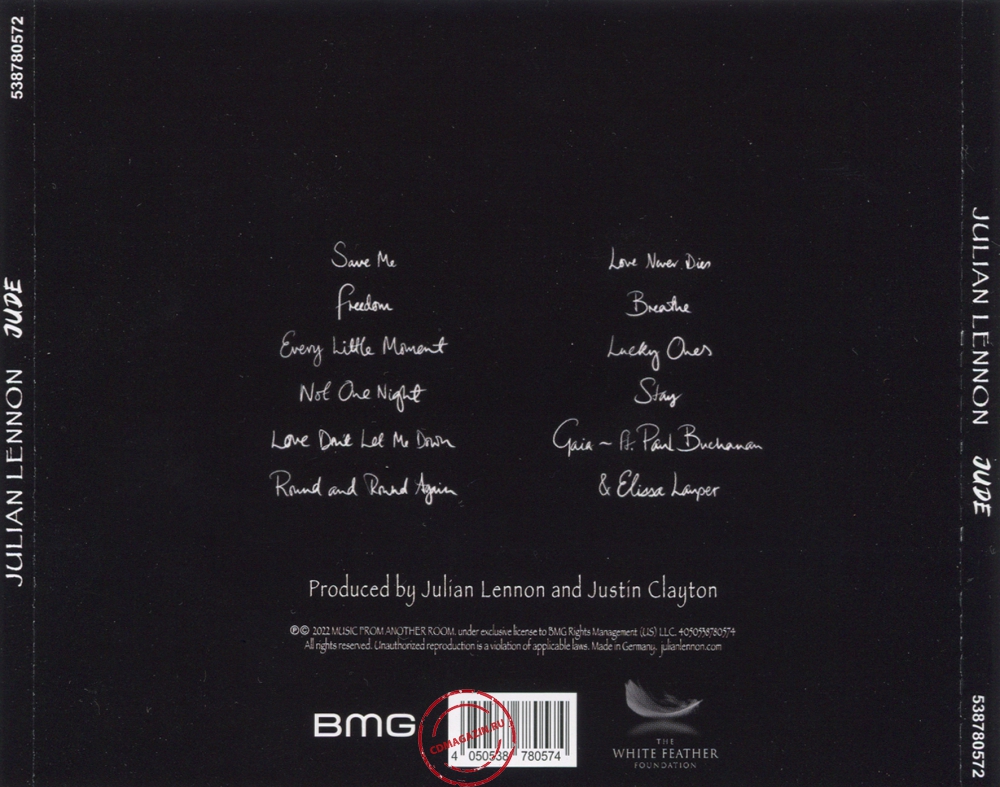 Audio CD: Julian Lennon (2022) Jude