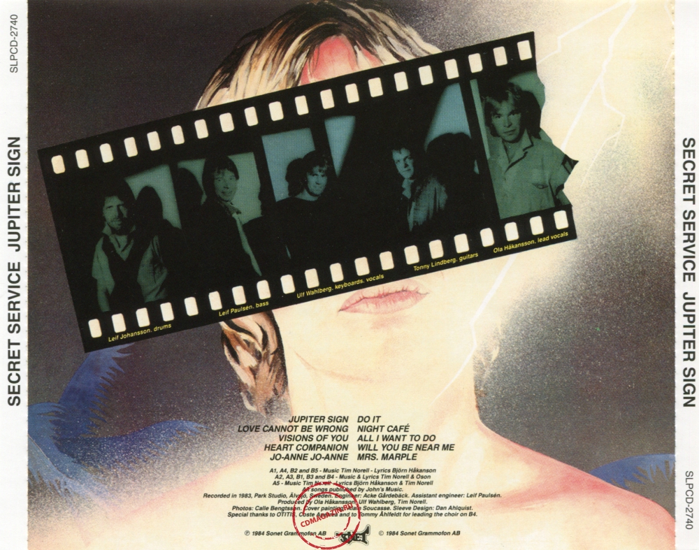 Audio CD: Secret Service (1984) Jupiter Sign