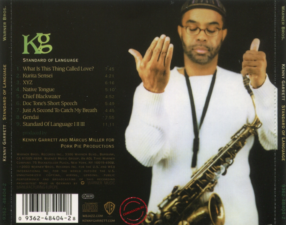 Audio CD: Kenny Garrett (2003) Standard Of Language Audio CD: Kenny Garrett (2003) Standard Of Language