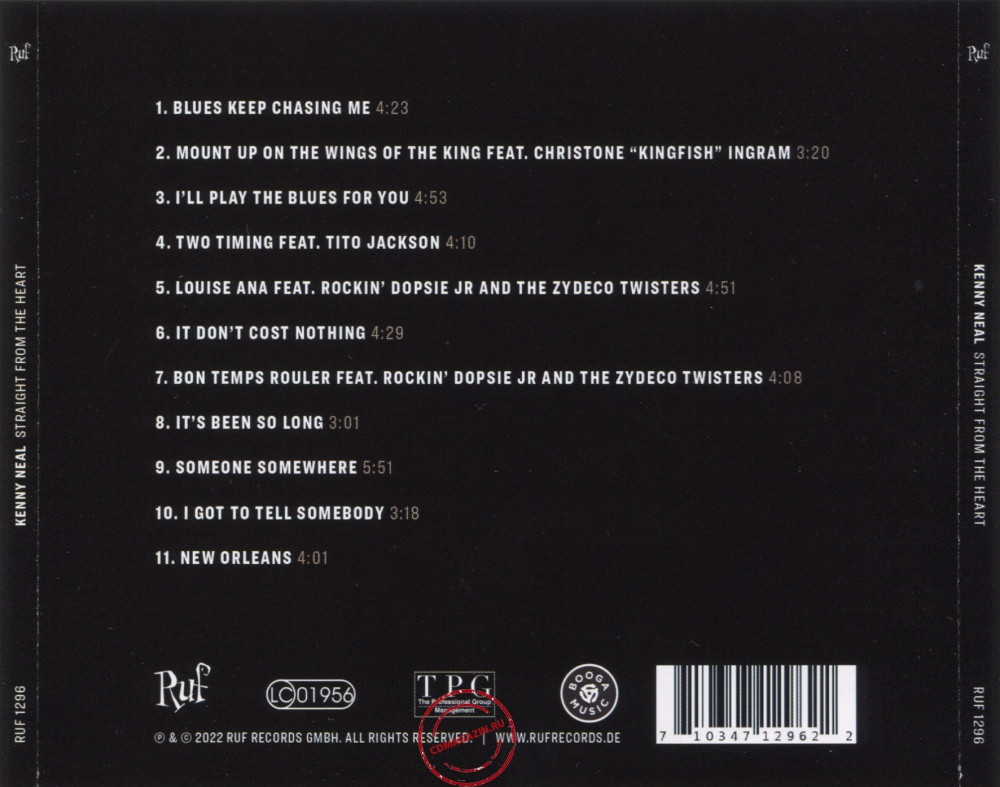 Audio CD: Kenny Neal (2022) Straight From The Heart Audio CD: Kenny Neal (2022) Straight From The Heart