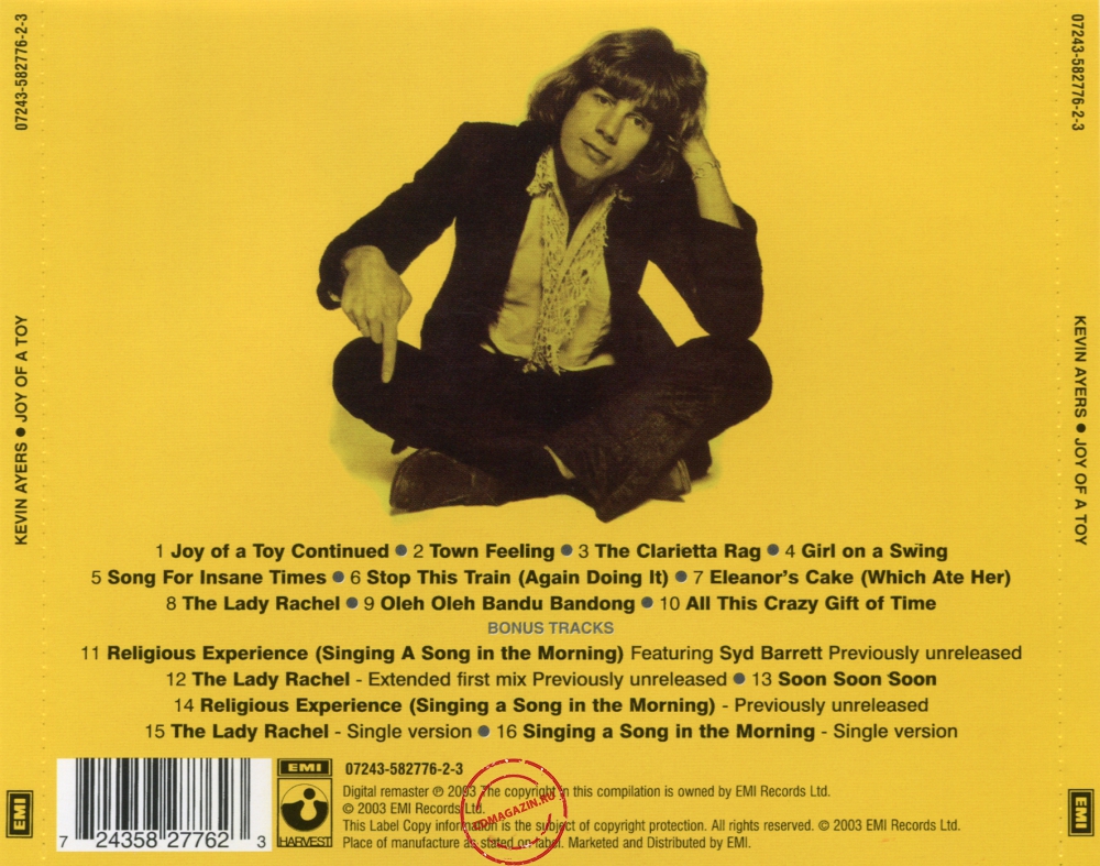Audio CD: Kevin Ayers (1969) Joy Of A Toy Audio CD: Kevin Ayers (1969) Joy Of A Toy