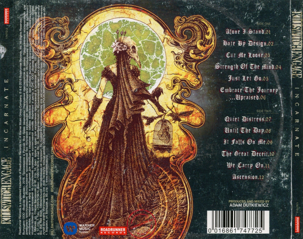 Audio CD: Killswitch Engage (2016) Incarnate