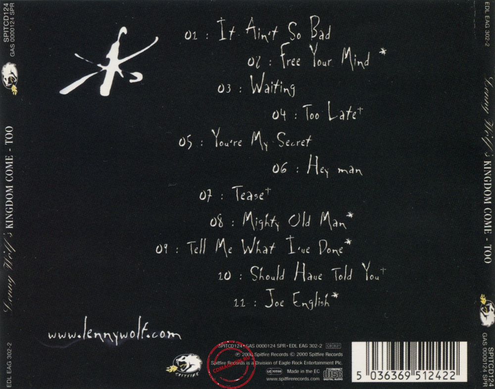 Audio CD: Kingdom Come (2) (2000) Too Audio CD: Kingdom Come (2) (2000) Too