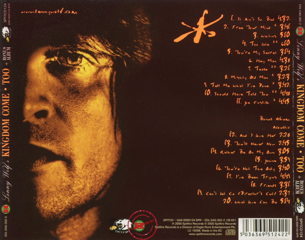 Audio CD: Kingdom Come (2) (2000) Too + Acouctic