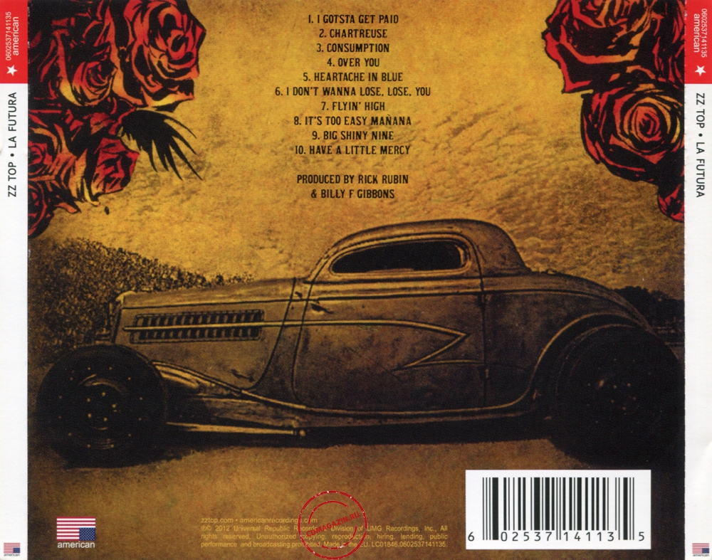 Audio CD: ZZ Top (2012) La Futura Audio CD: ZZ Top (2012) La Futura