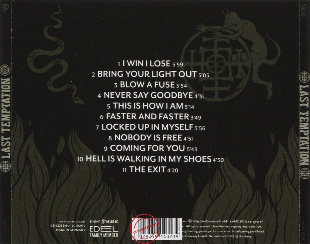 Audio CD: Last Temptation (3) (2019) Last Temptation Audio CD: Last Temptation (3) (2019) Last Temptation